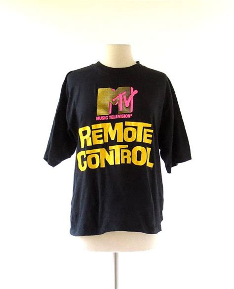 Vintage Mtv Shirt 80s T Shirt Mtv Remote Control L Xl Etsy Mtv