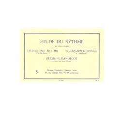 DANDELOT Étude du rythme vol 3 Auvergne Musique