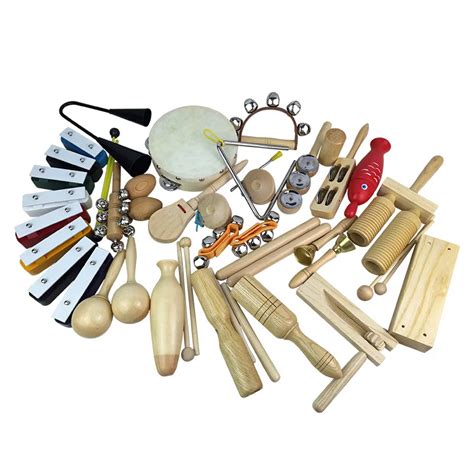 Orff Children Percussion Instruments Solid Wood 23pcsset Early