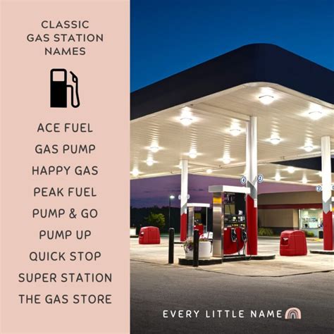 100+ Best Gas Station Names (Clever, Catchy, and Creative) - Every Little Name