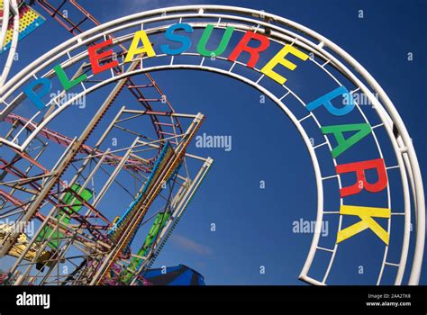 Ocean Beach Pleasure Park South Shields Stock Photo Alamy