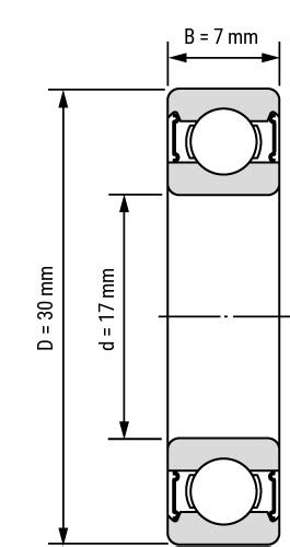 Edelstahl D Nnringlager Ss Rs X X Mm