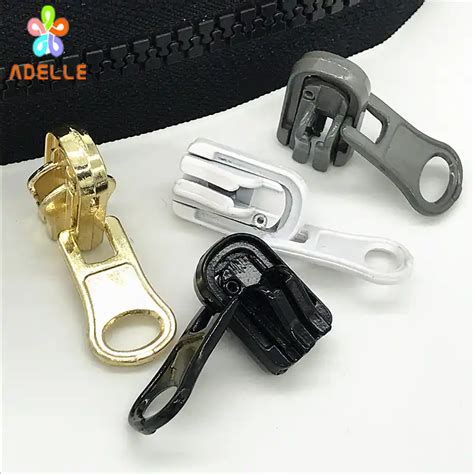 10pcs Plastic Resin Zipper Slider No5 Auto Lock Reversible Double Face