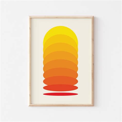 Orange Gradient Print – Posterami