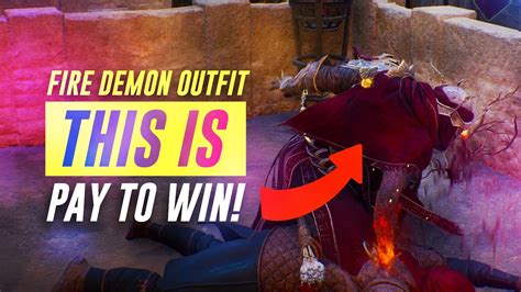 This Is Absolutely Pay To Win Fire Demon Outfit And Weapons Showcase