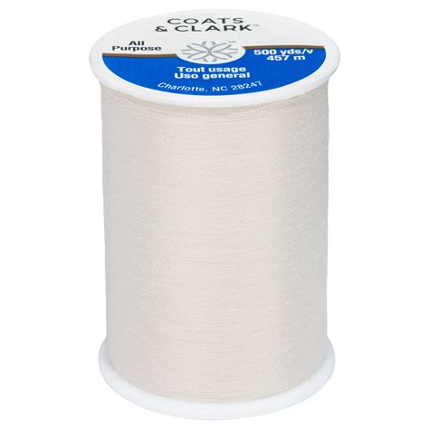 Coats And Clark All Purpose Natural Polyester Thread 500 Yards457