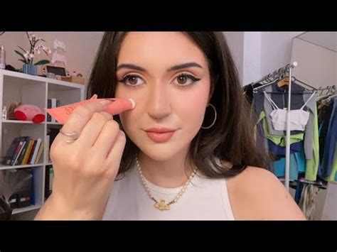 ASMR Doing My Makeup With New Luxury Products Tingly Tapping And