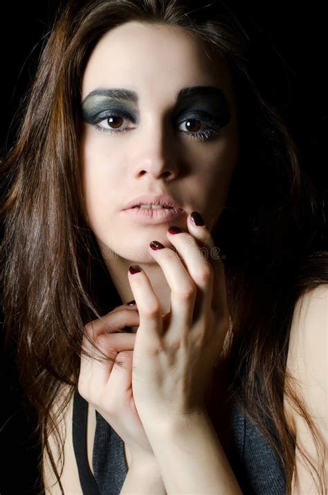 Portrait Of The Beautiful Girl Grunge Style Stock Image Image Of