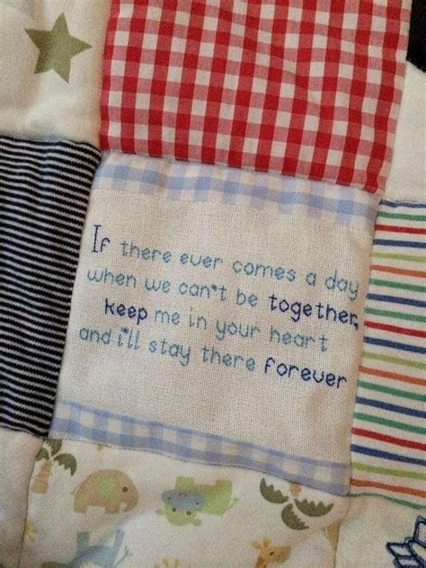 Keepsake Quote For A Memory Quilt Buntysbasket Co Uk Quilt Labels