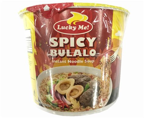 Lucky Me Spicy Bulalo Spicy Beef Bone Marrow Flavor Instant Noodle