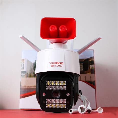 Camera Ip Yoosee Ptz 5 0Mpx 36 Led 2 Râu Hồng Ngoại Ban Đêm Có Màu