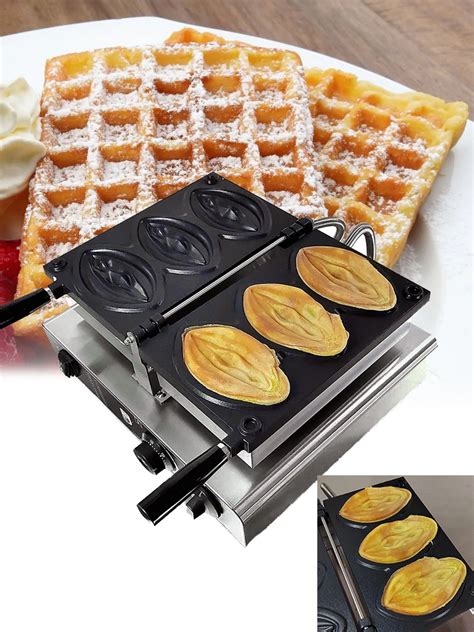 Mvckyi 3 PCS Electric Waffle Makers Machine Non Stick Strange Shape