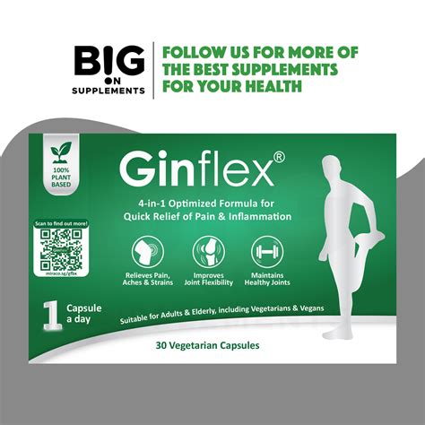 LIMITED SG STOCK Ginflex Joint Pain Quick Relief Plant Based Health