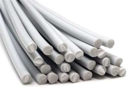 Plastic Welding Rods PE HD 4mm Round Gray RAL7035 25 Rods HDPE Az