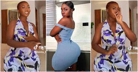 Hajia Bintu Tiktok Celebrity Flaunts Heavy Hips As She Dances To Terminator In Bedroom Video