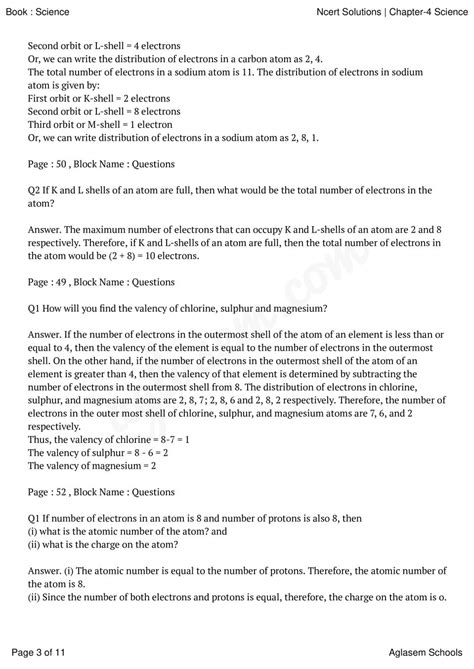 NCERT Solutions For Class 9 Science Chapter 4 Structure Of The Atom