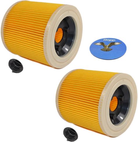 Hqrp 2 Pack Cartridge Filter For Karcher Wd 2200 Wd 2210 Wd 2250