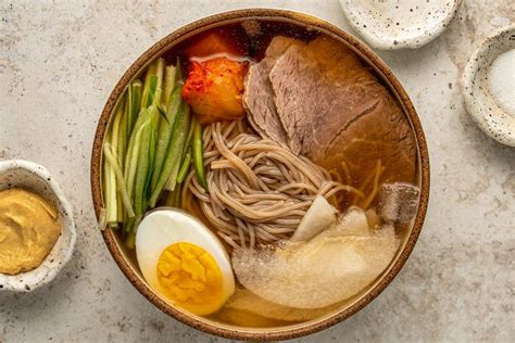 Korean Cold Noodle Soup Mul Naengmyeon Recipe