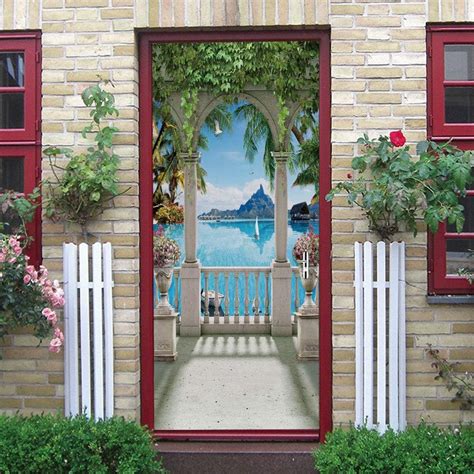 Amazon Viranda D Door Stickers Murals Peel And Stick Landscape