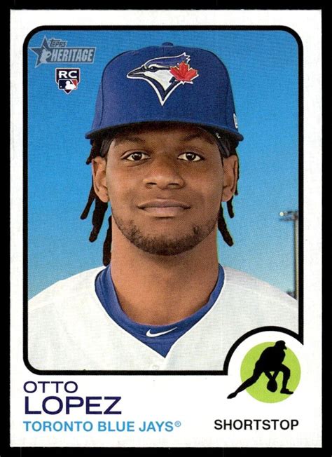 Topps Heritage High Number Otto Lopez Rookie Toronto Blue Jays