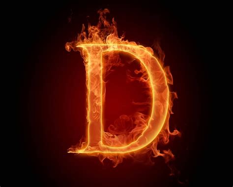 Alphabet D Alphabet Photos Fire Font Dragon Tattoo Art