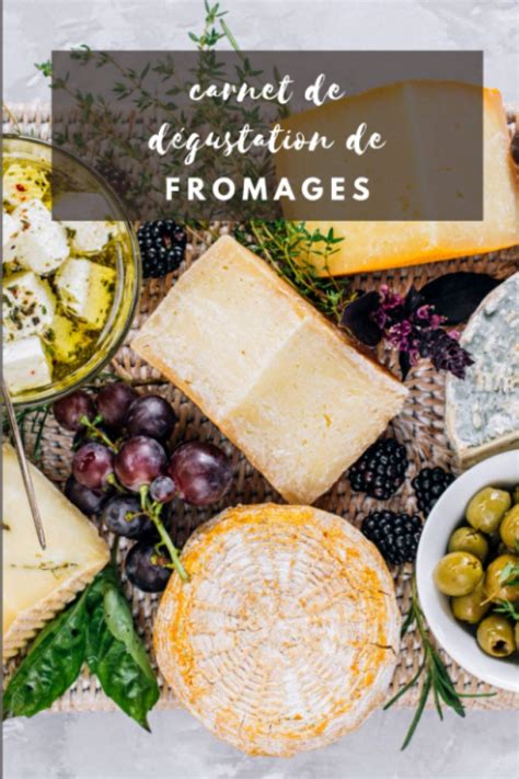 Buy Carnet de dégustation de fromages journal de bord pour les