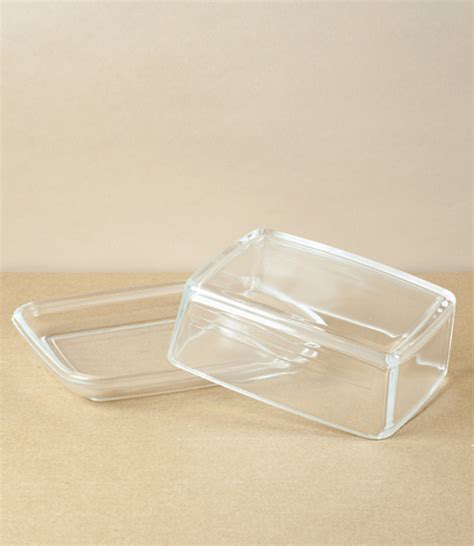 Rectangular Glass Butter Dish