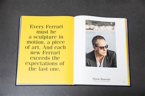 Designer Flavio Manzoni For The Ferrari Book On Behance