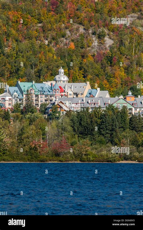 Mont Tremblant Resort Village Laurentians Quebec Canada Stock Photo Alamy