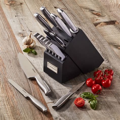 Cuisinart Piece German Stainless Steel Hollow Handle Knife Block Set