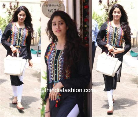 Jhanvi Kapoors Casual Look South India Fashion