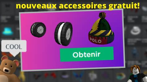 Nouveaux Accessoire Gratuit Roblox YouTube