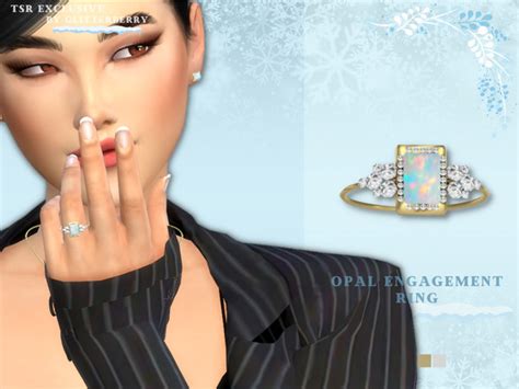 The Sims Resource Opal Engagement Ring