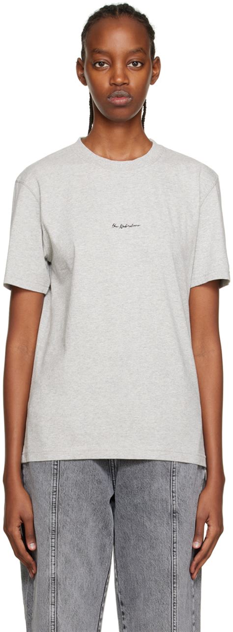 Han Kjobenhavn Gray Embroidered T Shirt Ssense