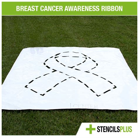 Breast Cancer Awareness Ribbon Stencil Durable And Reusable