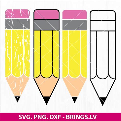 Pencil svg, Pencil clipart svg, Pencil Vector, Back to School svg, School svg, Teacher svg ...