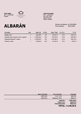 Albaranes Gratis Para Aut Nomos