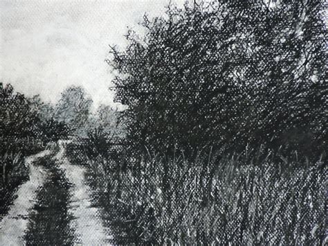 Charcoal Landscape Drawing - Etsy