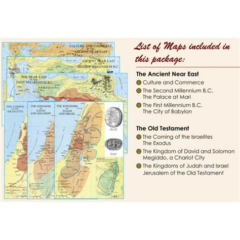 Illustrated Wall Maps Of The Bible Carta Jerusalem