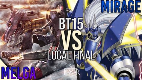 MetalGarurumon Vs MirageGaogamon Digimon TCG BT15 Local FINAL Match