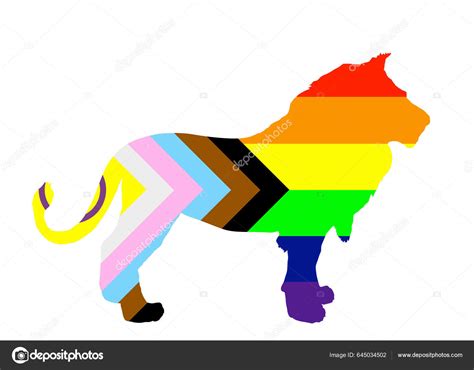 León Intersex Progreso Bandera Orgullo Ilustración Identidad