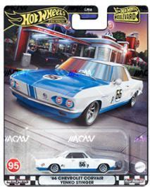 Машинка Hot Wheels Premium Real Riders Boulevard 66 Corvair Yenko Stinger Хот Вилс Премиум