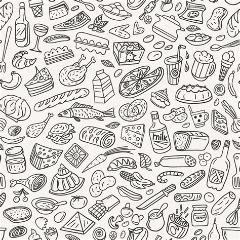 Food Cookery Seamless Pattern Stock Illustration By Topform