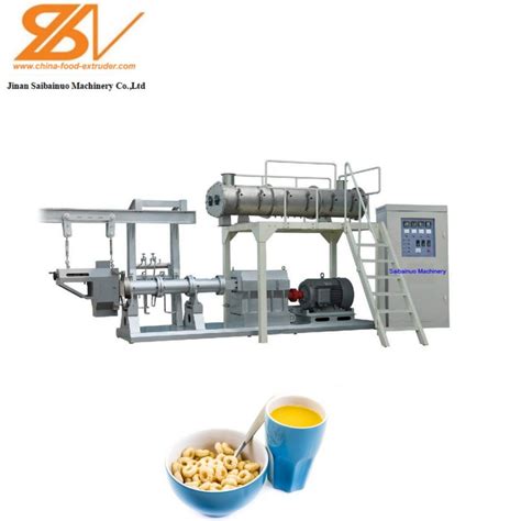 Automatic Breakfast Cereal Corn Maize Food Extruder Producing Machine