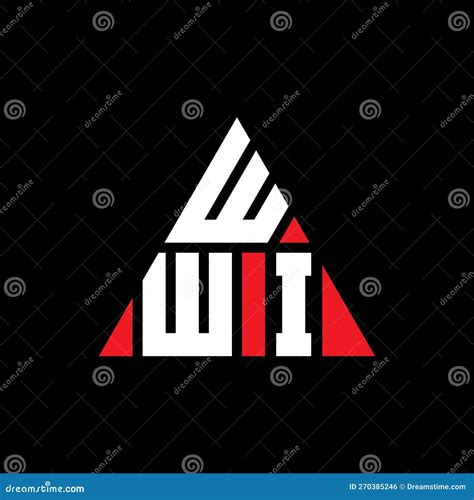 Wwi Triangle Letter Logo Design With Triangle Shape Wwi Triangle Logo