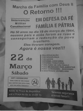 Ifsuldeminas Sobre A Marcha Da Fam Lia Deus Pela Liberdade