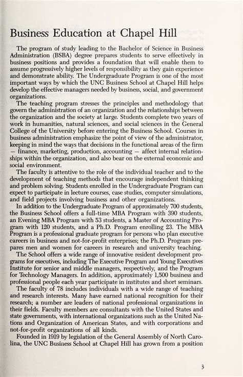 Record of the University of North Carolina at Chapel Hill School of