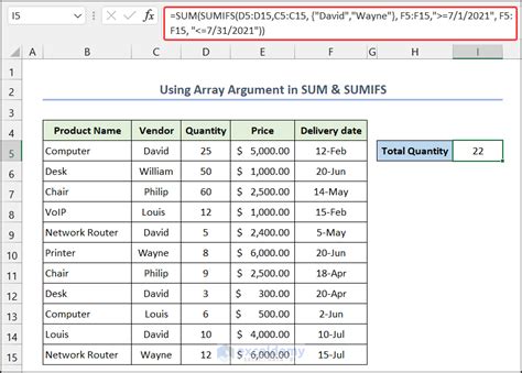 How To Apply Sumifs With Multiple Criteria In Different Columns