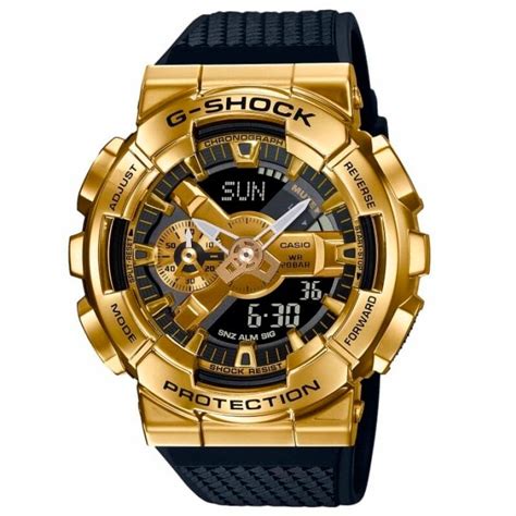 Reloj Casio G Shock De Hombre Dorado Y Correa Negra Gm G A Er