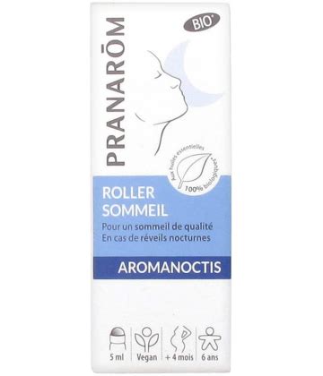 Pranarôm Aromanoctis Roller Sommeil Bio 5 ml Pas Cher Huiles